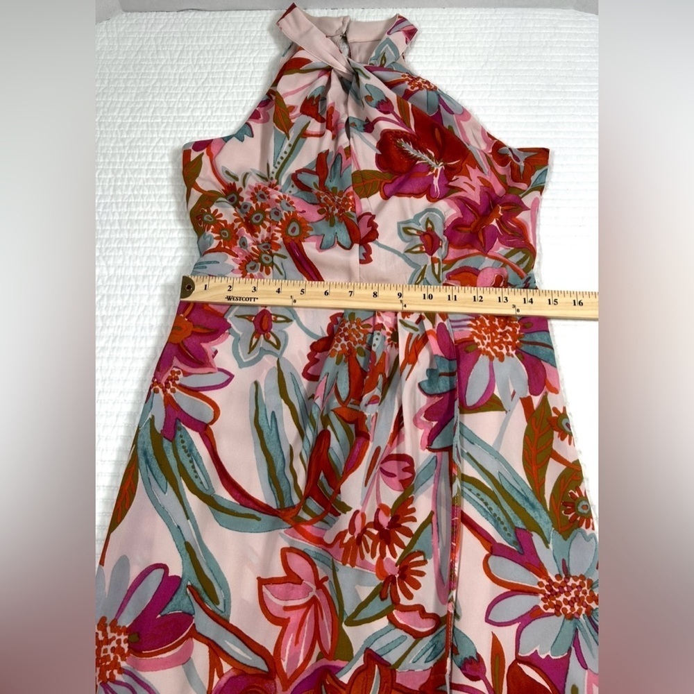 Julia Jordan Floral Halter Maxi Dress. Size 4. Cocktails. Cruise. Tropical. - Picture 8 of 14